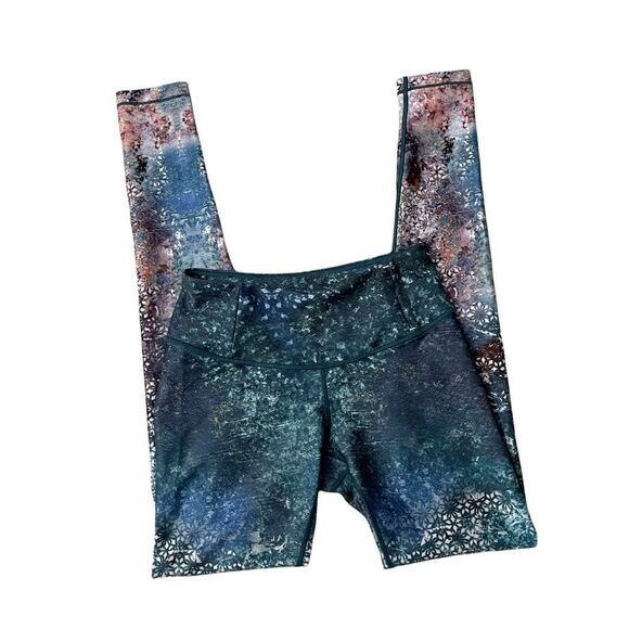 CALIA Multicolored Galaxy Leggings‎ Stretchy Polyester w/ Zipped Pockets sz XS - Picture 1 of 5
